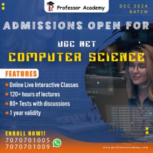 NTA UGC NET JRF COMPUTER SCIENCE CS ONLINE CLASSES PROFESSOR ACADEMY CHENNAI