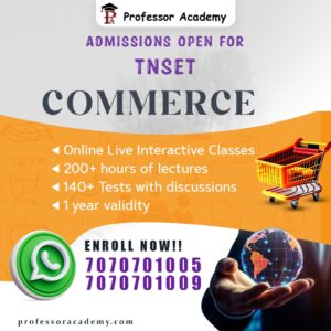 Professor Academy Chennai TNSET Commerce Online Classes in Tamil Fees detail