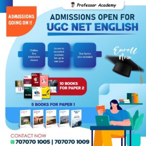 UGC NET ENGLISH ONLINE CLASSES PROFESSOR ACADEMY