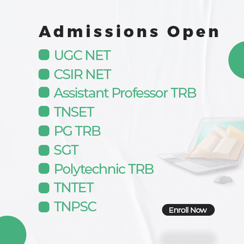 Professor Academy UGC NET CSIR NET Assistant Professor TRB College TRB TNSET TN SET PG TRB SGT Polytechnic TRB TNTET TN TET TNPSC Group 4 exam NTA NET NET JRF