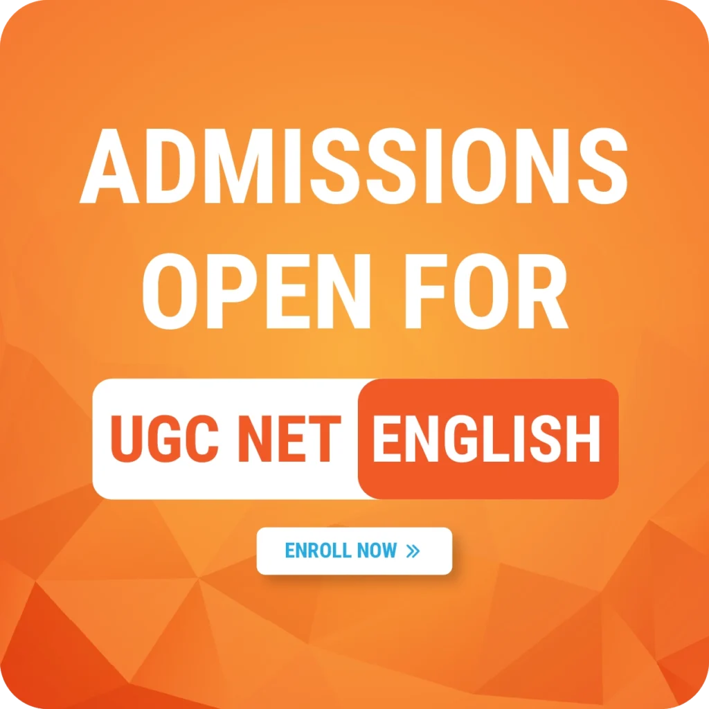 Admission open for UGC NET English