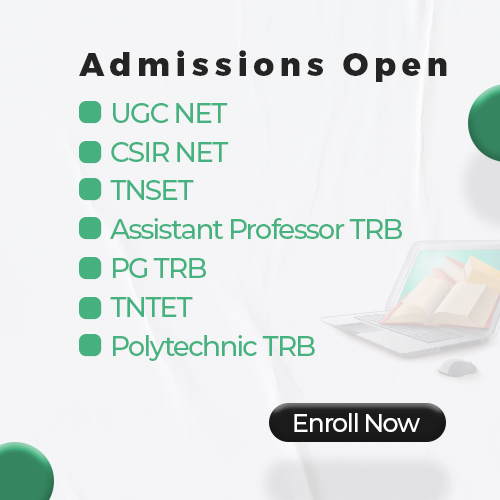 Professor Academy UGC NET CSIR NET TNSET Assistant Professor TRB College TRB TNSET 2025 TN SET PG TRB Polytechnic TRB TNTET TN TET TNPSC Group 4 exam NTA NET NET JRF