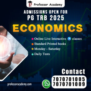 PG TRB Economics- Online Class - Professor Academy Chennai 2025