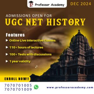 NTA UGC NET JRF HISTORY ONLINE CLASSES PROFESSOR ACADEMY CHENNAI