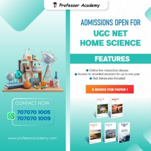 UGC NET HOME SCIENCE ONLINE CLASSES PROFESSOR ACADEMY