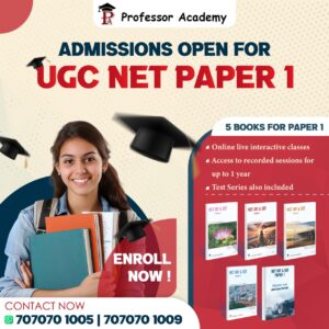 UGC NET PAPER 1 ONLINE CLASSES PROFESSOR ACADEMY