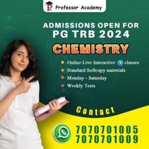 PG TRB Chemistry in Chennai 2024 | Online Class | Professor Academy Fees Details