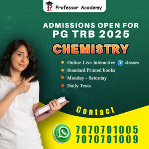 PG TRB Chemistry - Online Class - Professor Academy Chennai 2025