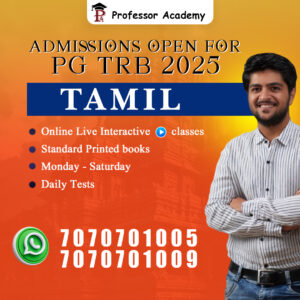 PG TRB Tamil - Online Class - Professor Academy Chennai 2025