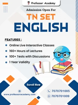 TN SET English Online Coaching by Professor Academy