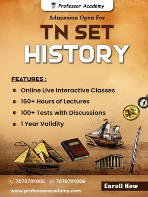 TN SET History Online Coaching by Professor Academy