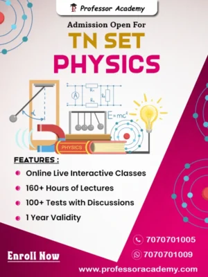 TN SET Physics Coaching - Online Course