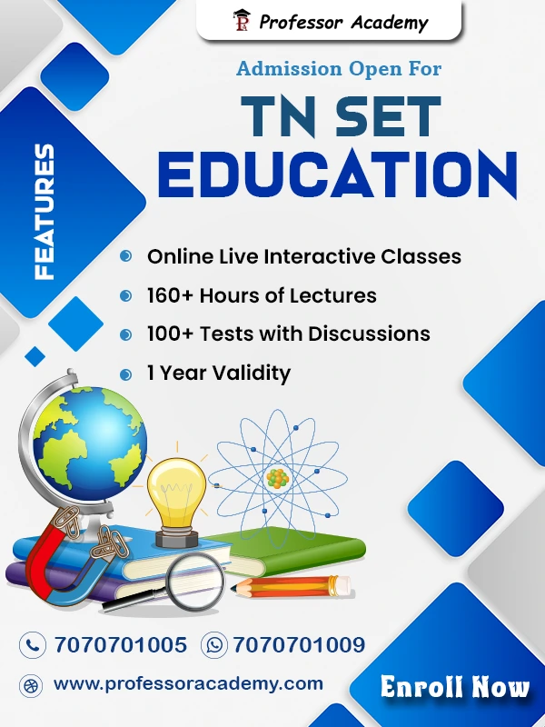 TN SET Education Online Coaching by Professor Academy