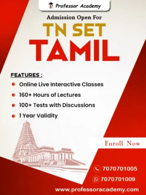 TN SET Tamil Coaching – Professor Academy Online Preparation