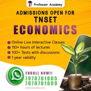 TNSET ECONOMICS ONLINE CLASSES PROFESSOR ACADEMY CHENNAI