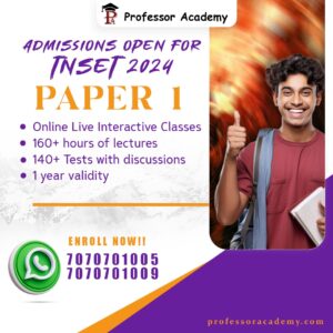 TN SET Paper 1 2024 Exam online Classes - Professor Academy Chennai