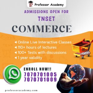 TNSET COMMERCE ONLINE CLASSES PROFESSOR ACADEMY CHENNAI