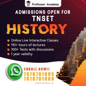 TNSET HISTORY ONLINE CLASSES PROFESSOR ACADEMY CHENNAI