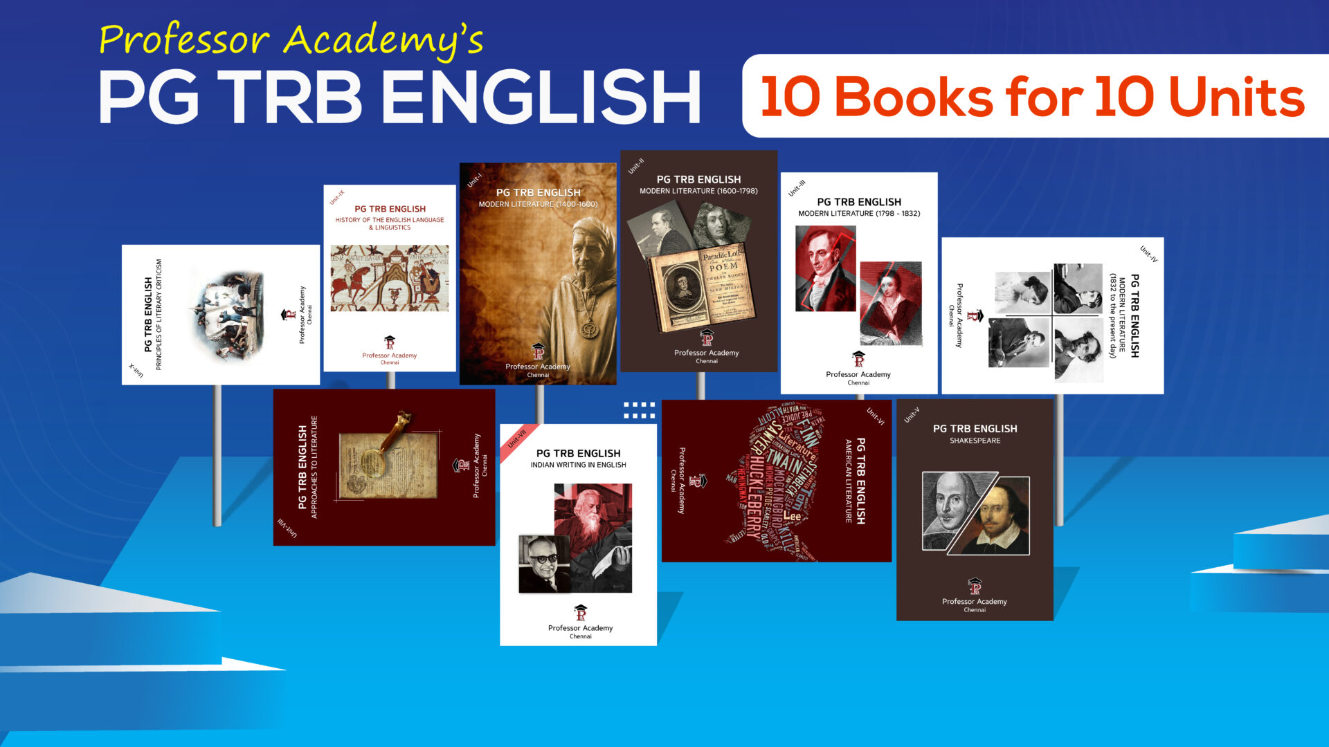 PG TRB English Books Professor Academy chennai | PGTRB English Study Material