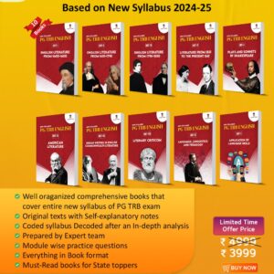 PG TRB English New syllabus Books Professor Academy