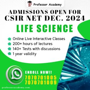 CSIR NET Life Science Professor Academy online course fees details