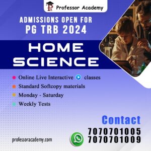 PG TRB Home Science Online Classes Professor Academy Chennai