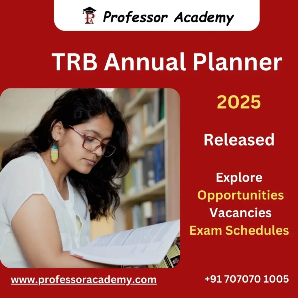 Tamil Nadu Teacher's Recruitment Board Annual Planner 2025