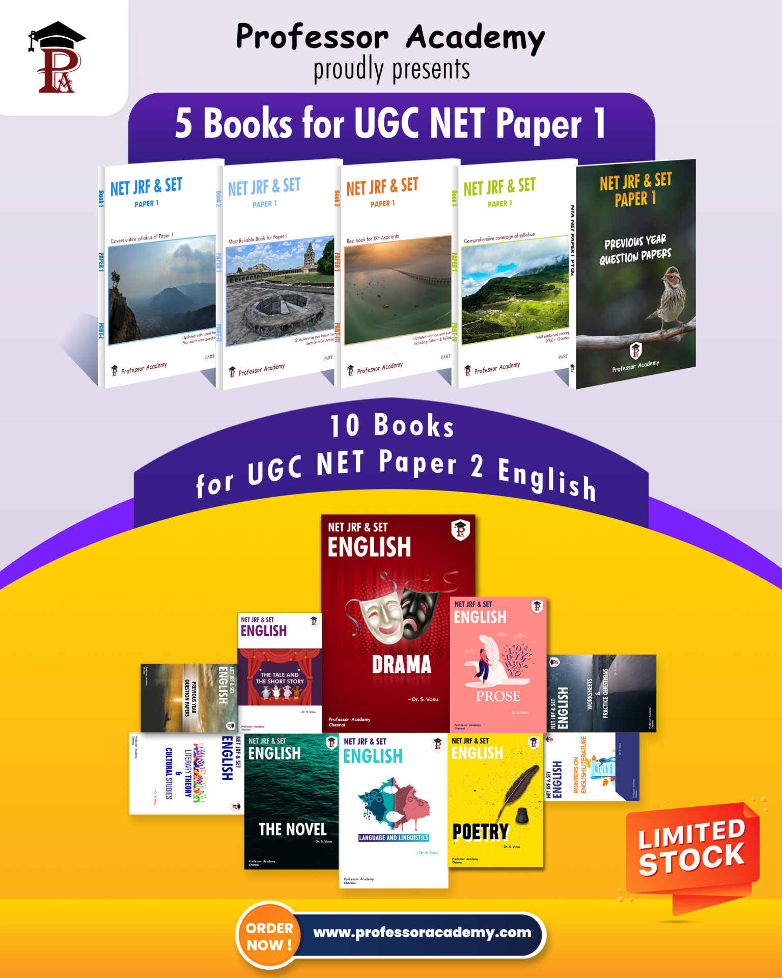 UGC NET Pape 1, PYQ and English Paper 2 Books