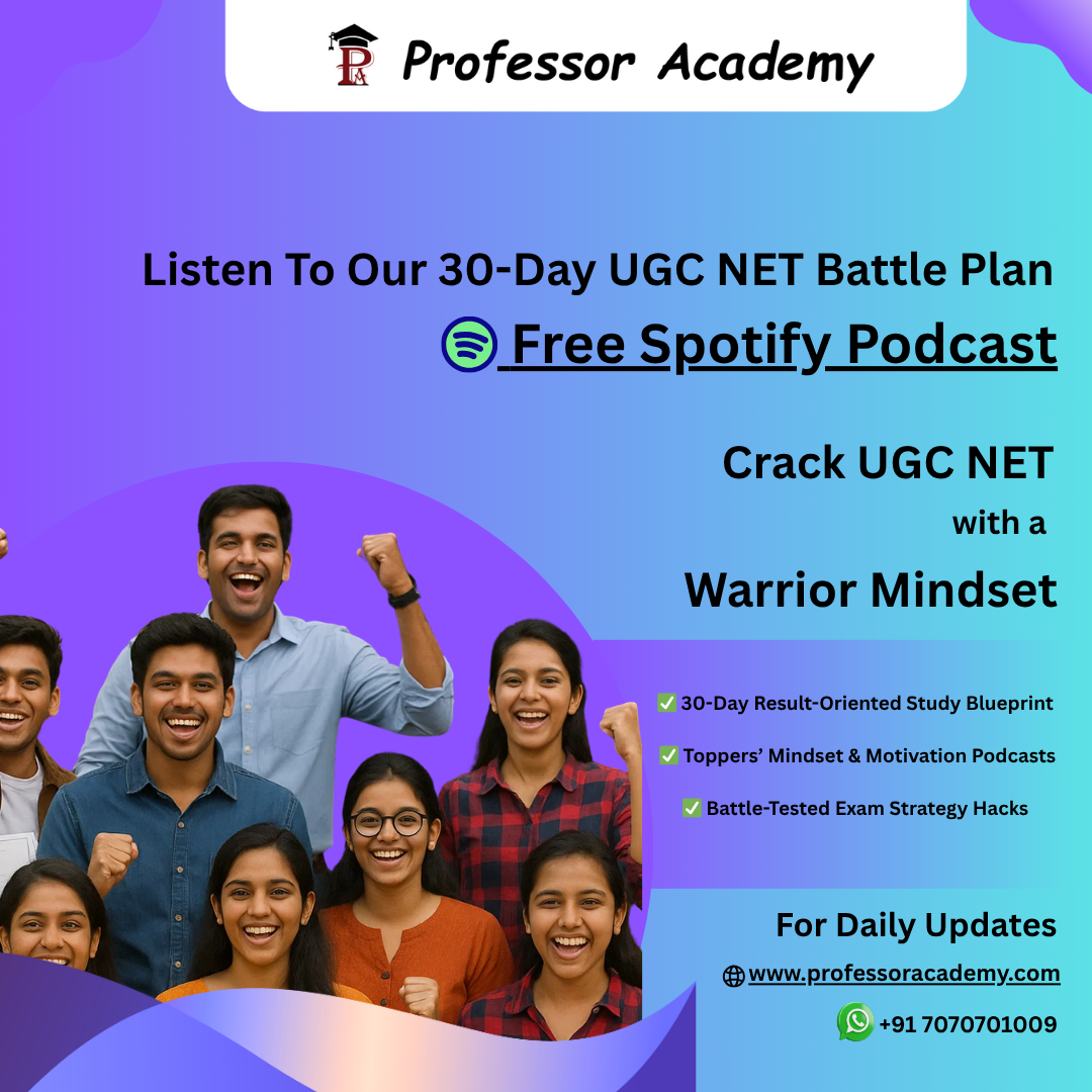 30-Day Free Study Planner for UGC NET Exam | Professor Academy