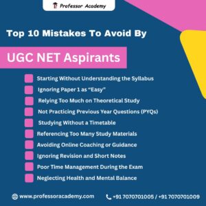Top 10 Mistakes UGC NET Aspirants Must Avoid