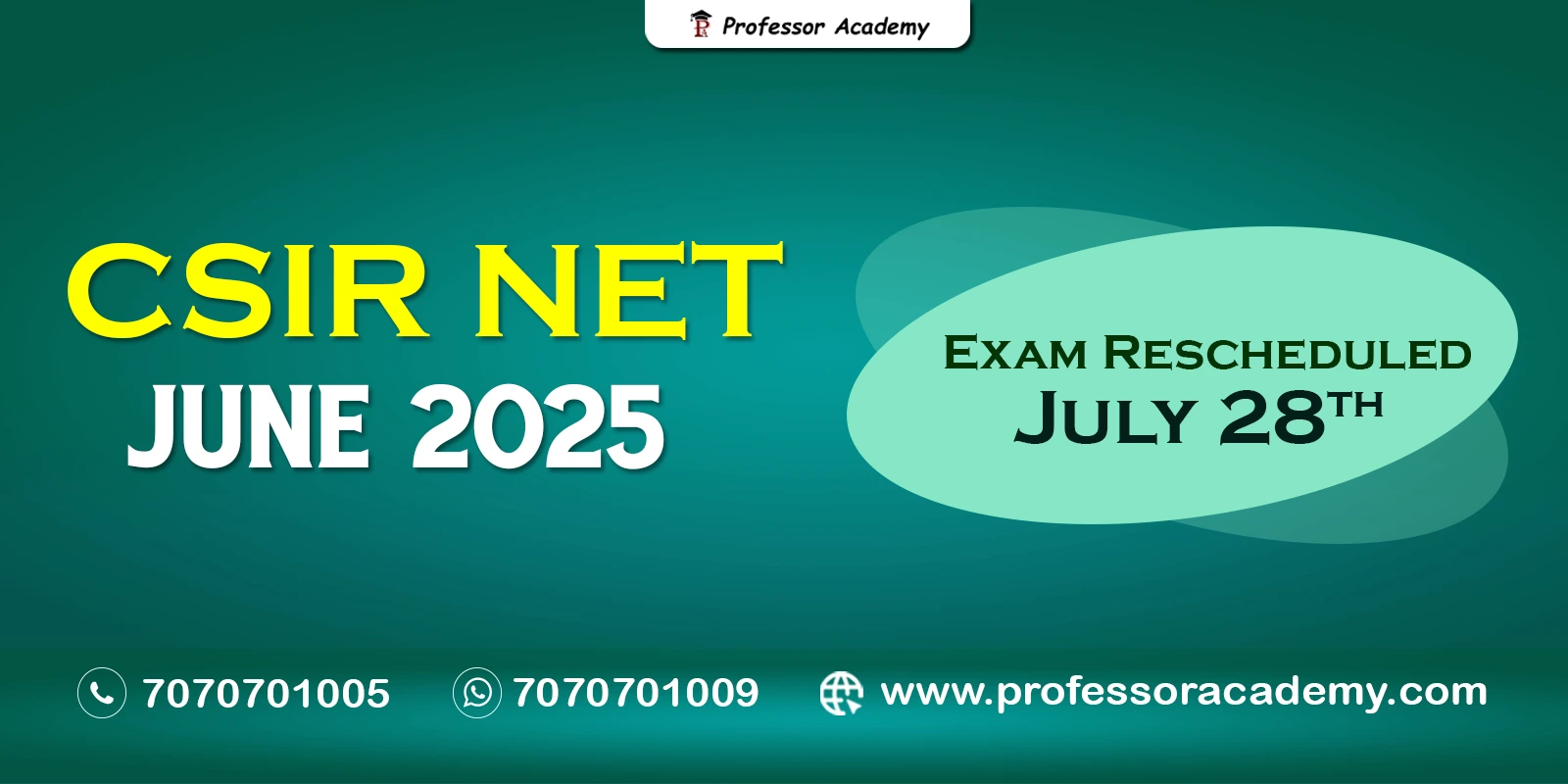 CSIR-NET--Exam-Rescheduled - 28 July 2025
