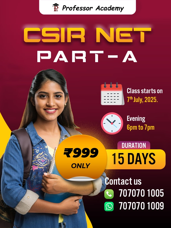 CSIR NET Part A Coaching