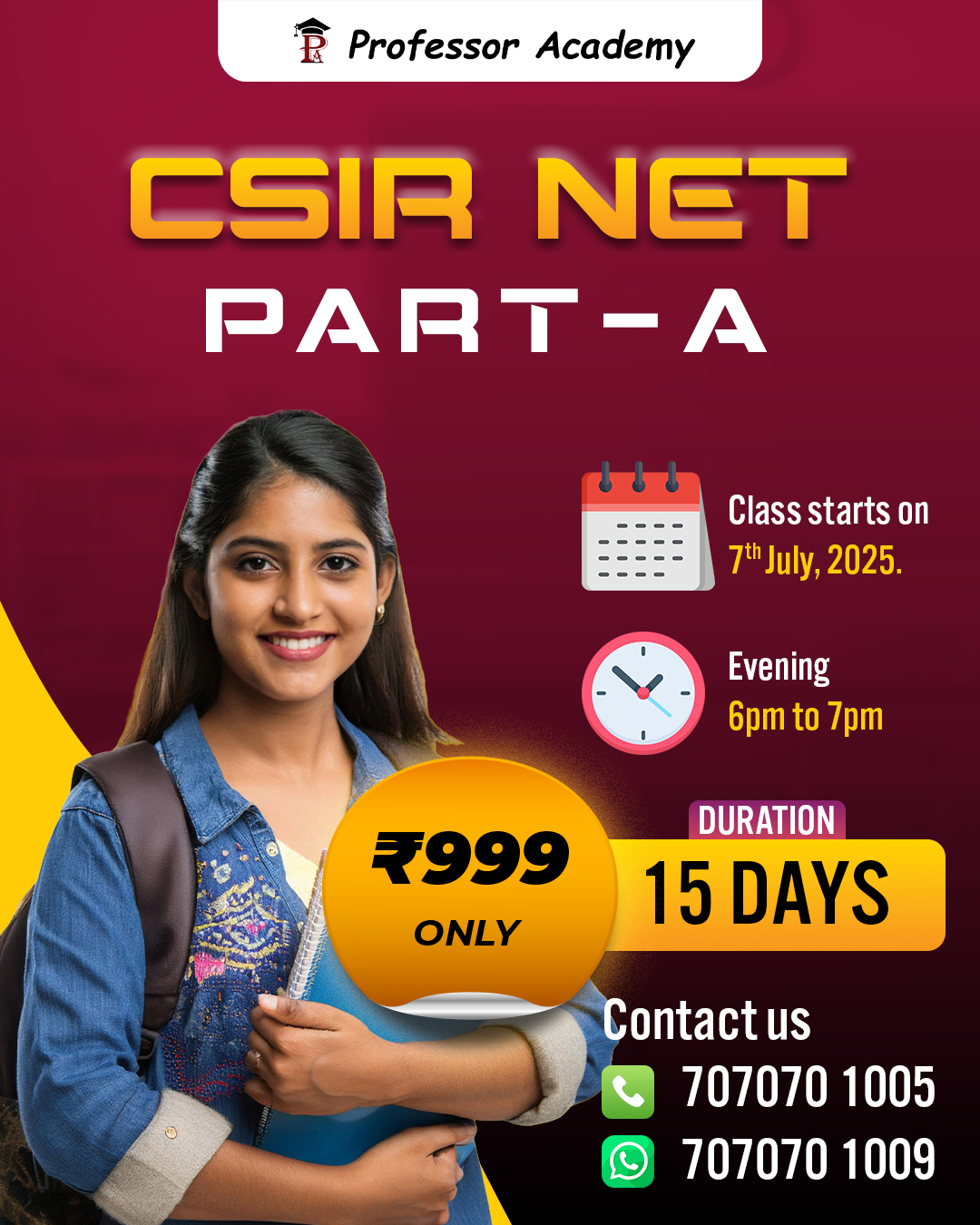 CSIR NET Part A Coaching