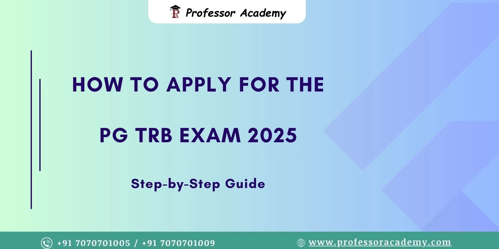 PG TRB Exam 2025 – Step-by-Step Online Application Guide