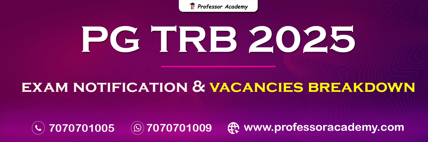 PG TRB 2025 Notification