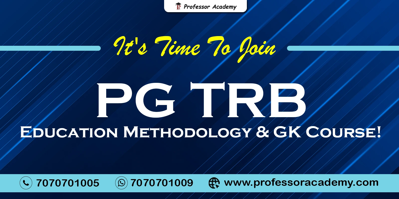 Join PG TRB Educational Methodology & GK Course
