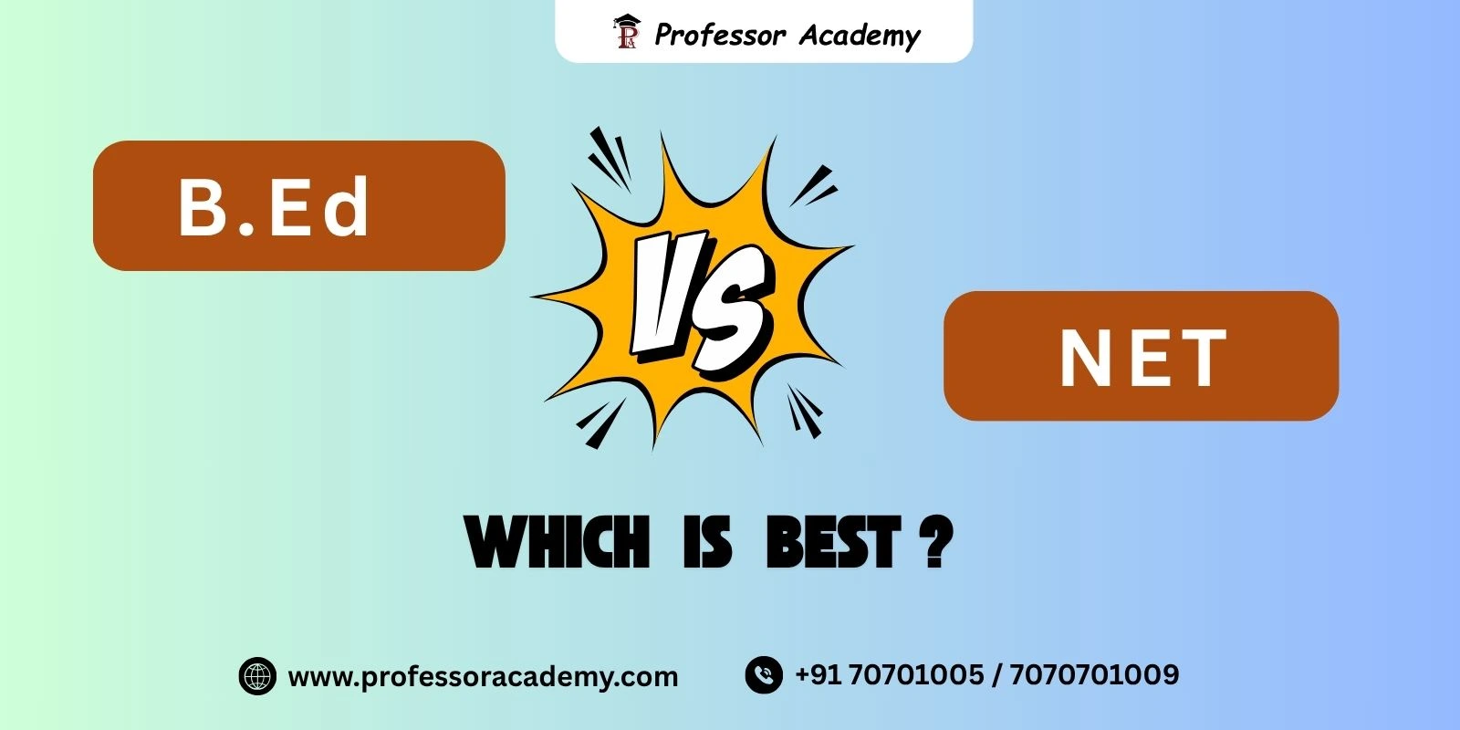 B.Ed vs NET