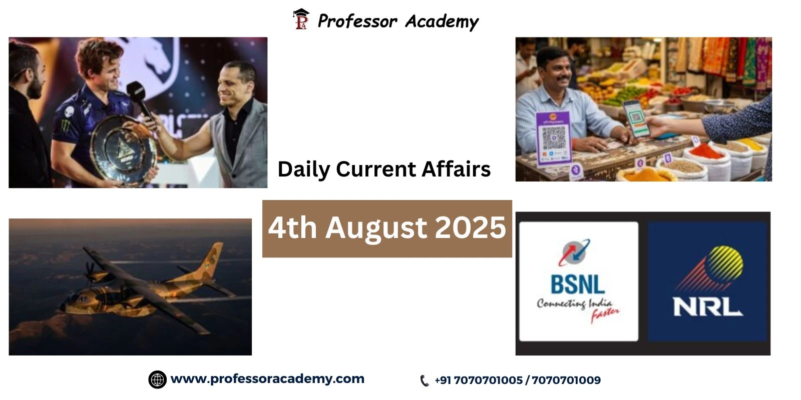 4th August 2025 Current Affairs