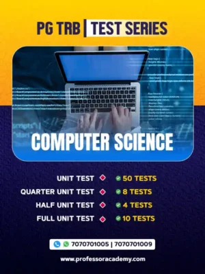 PG TRB Computer Science Test Series 2025