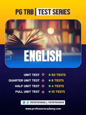 PG TRB English Test Series 2025