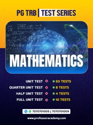 PG TRB Mathematics Test Series 2025
