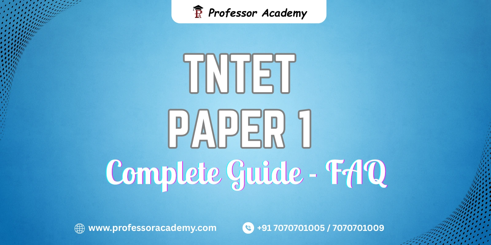 TNTET Paper 1 Exam