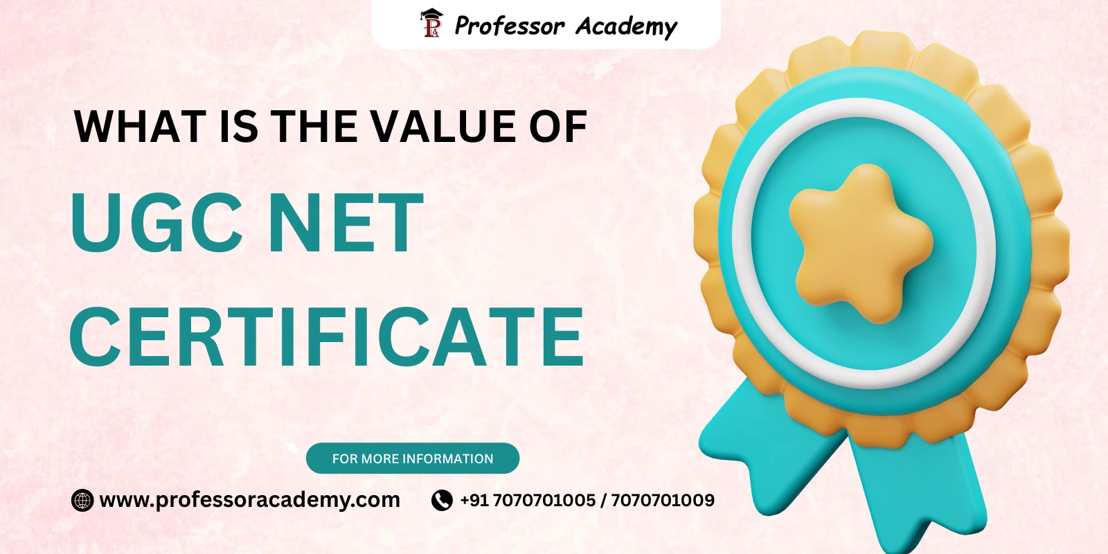 value of a UGC NET Certificate