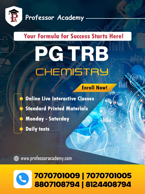 PG TRB Chemistry Coaching Classes in Tamil Nadu – Professor Academy