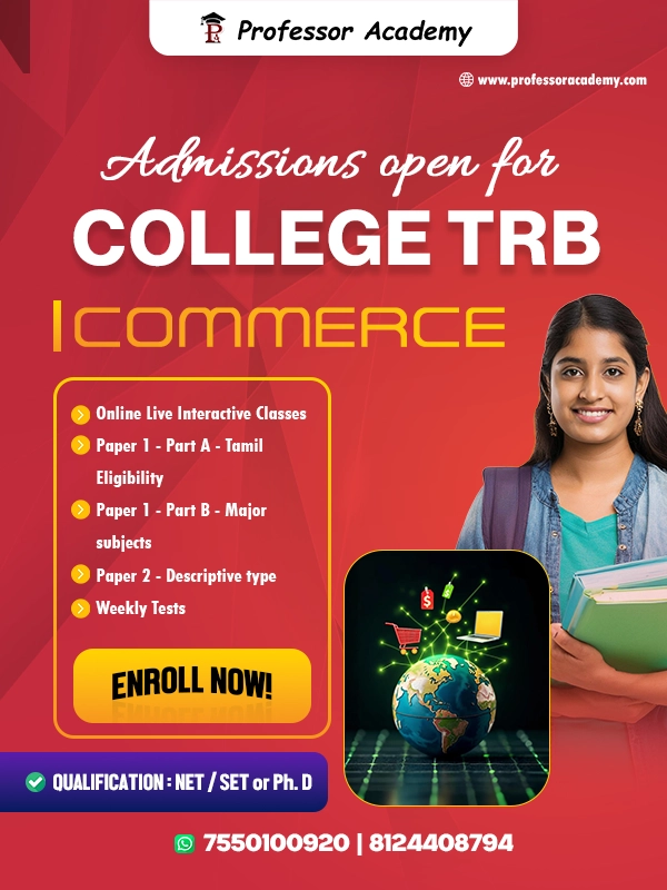 College TRB Commerce Coaching Classes in Tamil Nadu