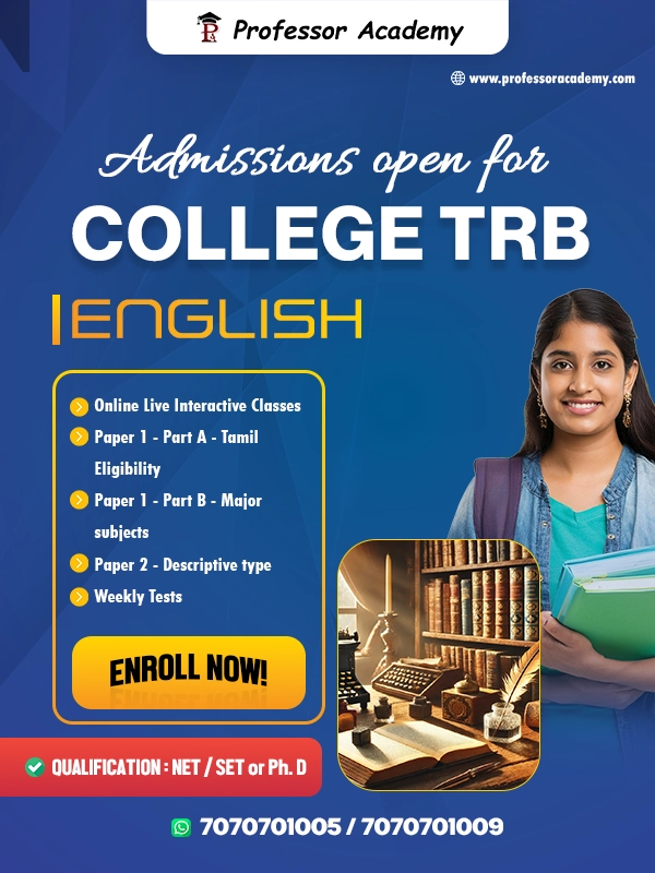 College TRB English Coaching Classes in Tamil Nadu