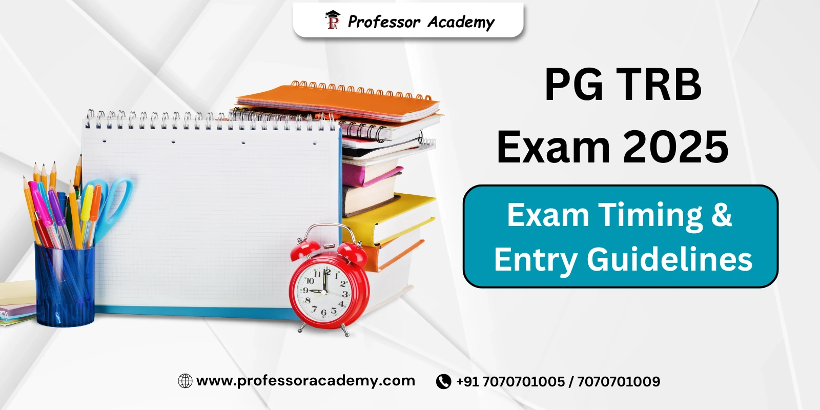 PG TRB Exam 2025 – Important Instructions and Hall Ticket Guidelines