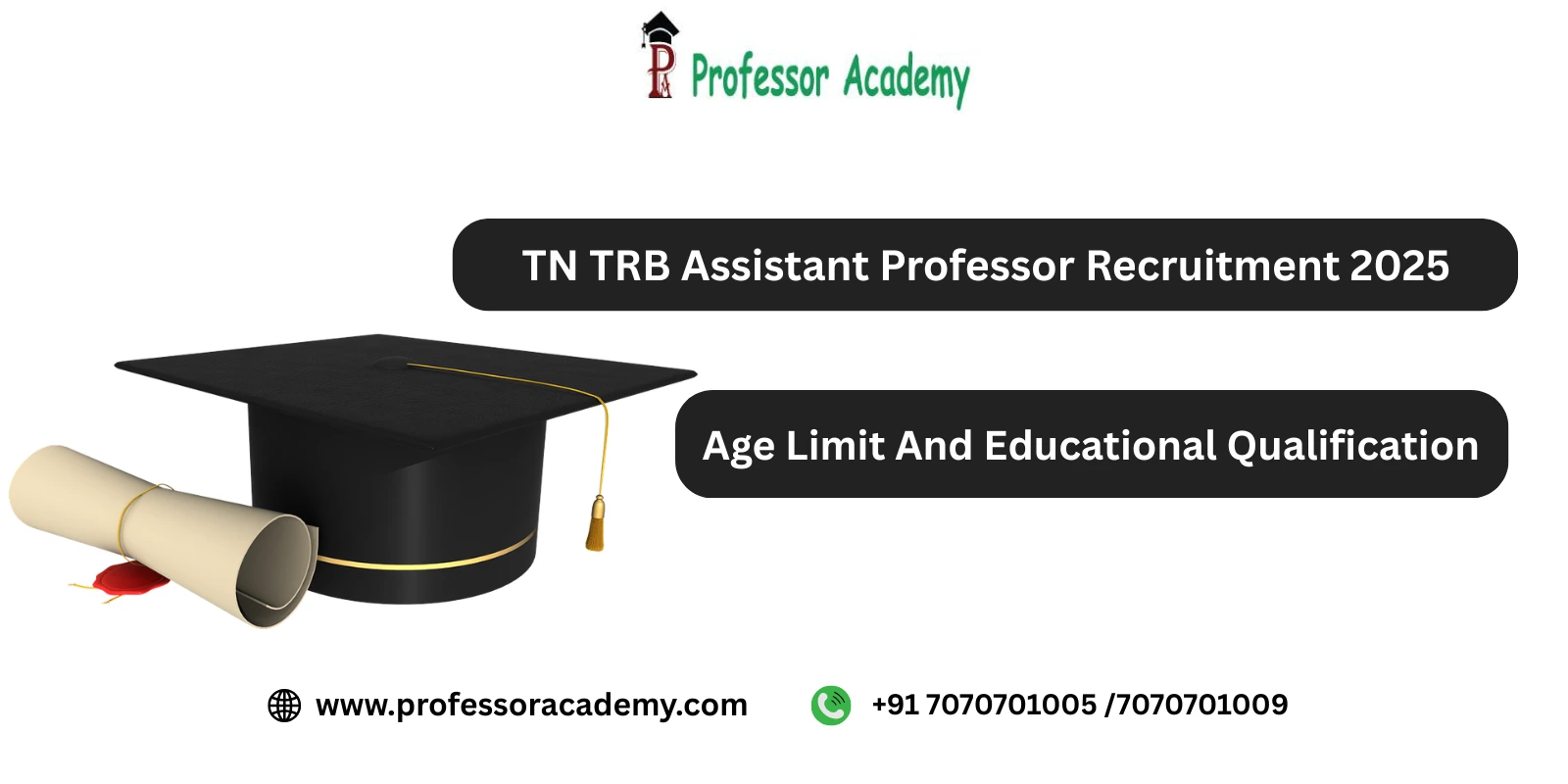 TN TRB Assistant Professor Recruitment – Age Limit And Educational Qualification