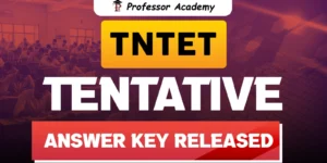 TNTET Tentatve Answer key and objection tracker