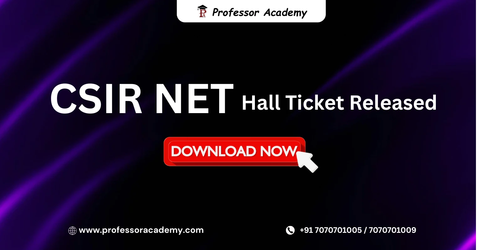 CSIR NET Hall Ticket Released